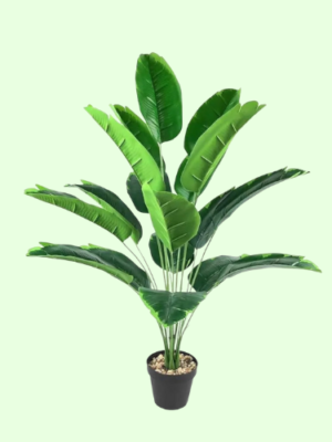 Artificial Banana Plants with Pot Plants Leaves