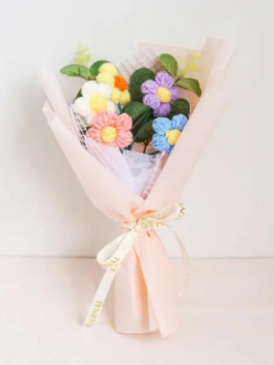Artificial Crochet Flower Bouquet