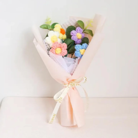 Artificial Crochet Flower Bouquet