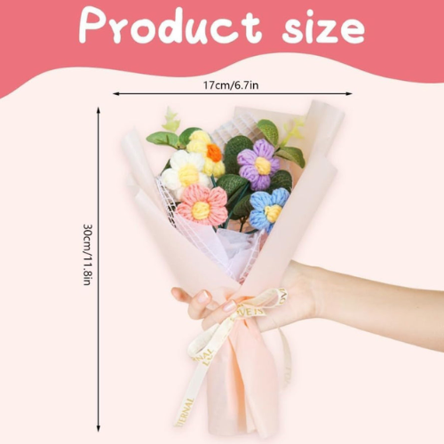 Artificial Crochet Flower Bouquet