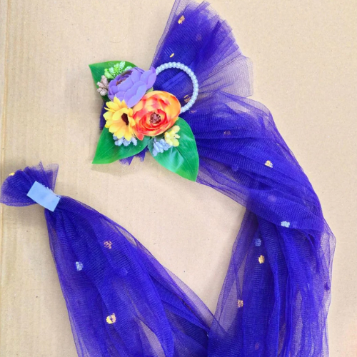 12 pcs Net Bands with Flower Bunch