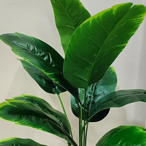 Artificial Banana Plants with Pot Plants Leaves