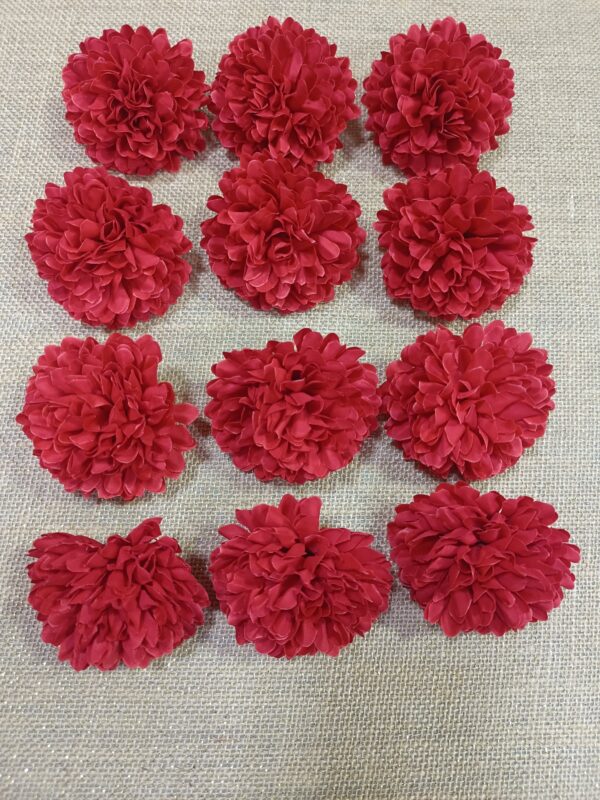 Silk Daliya flower. 50pc packaging