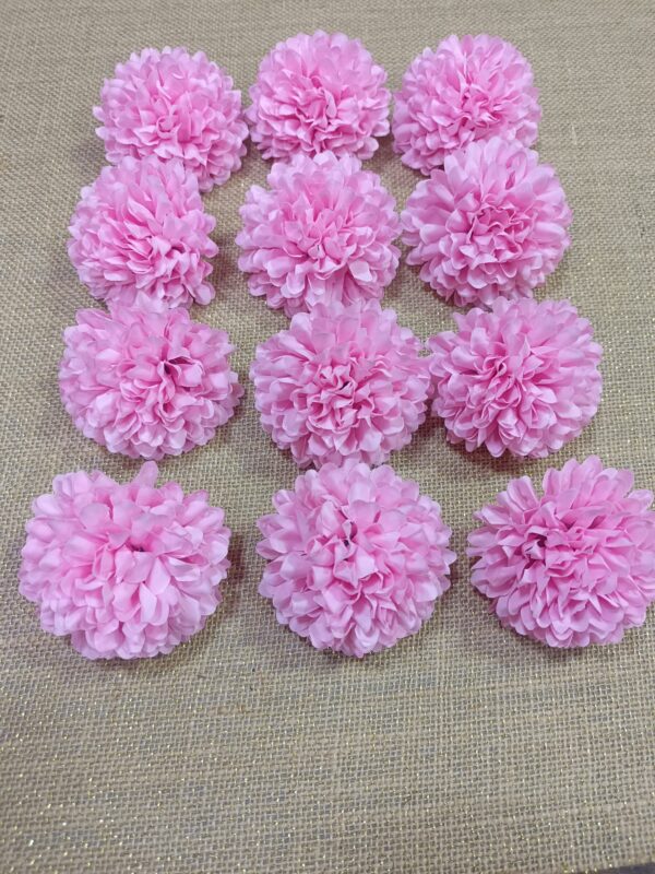 Silk Daliya flower. 50pc packaging