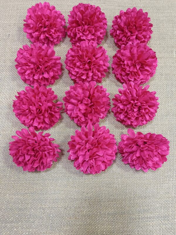 Silk Daliya flower. 50pc packaging