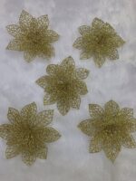 Jali gold flower Big size 
pack of 10pc