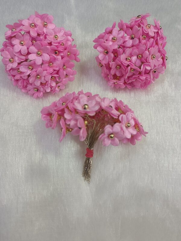 Artificial Fabric Flowers with Pearl Tar
Pack of 50 pcs