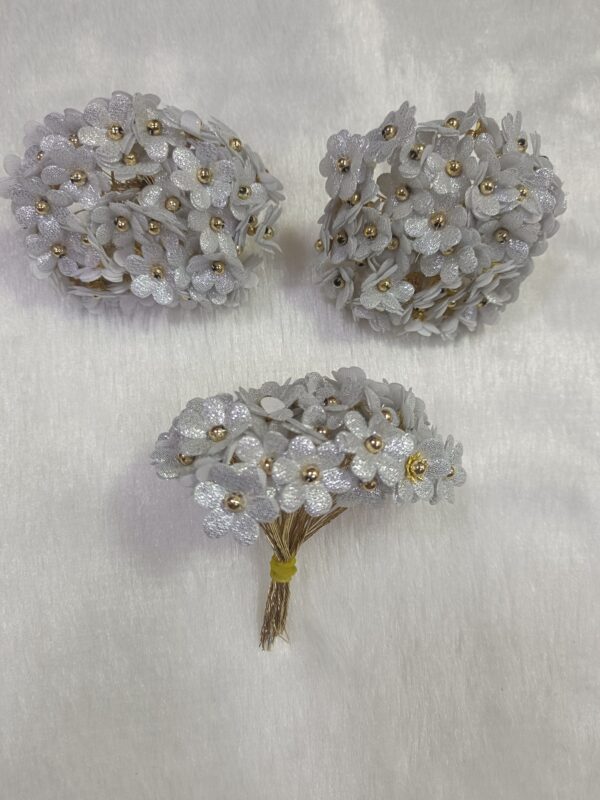 Artificial Fabric Flowers with Pearl Tar
Pack of 50 pcs