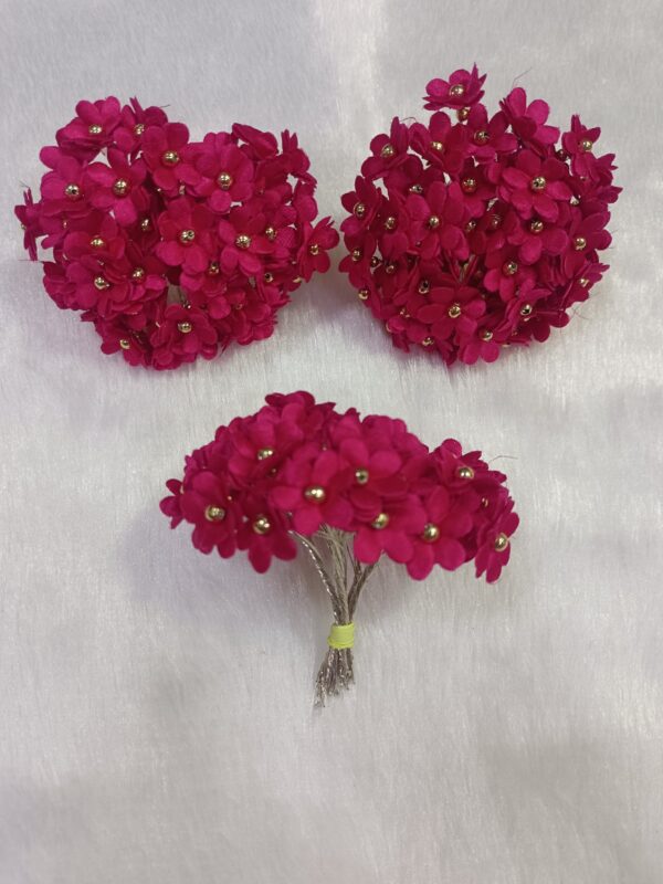 Artificial Fabric Flowers with Pearl Tar
Pack of 50 pcs