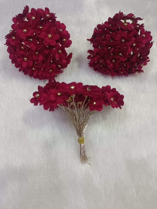 Artificial Fabric Flowers with Pearl Tar
Pack of 50 pcs