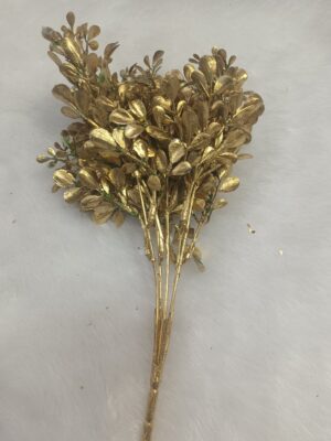 Artificial Golden Bean Leaves Plants 

pack of 2 stik