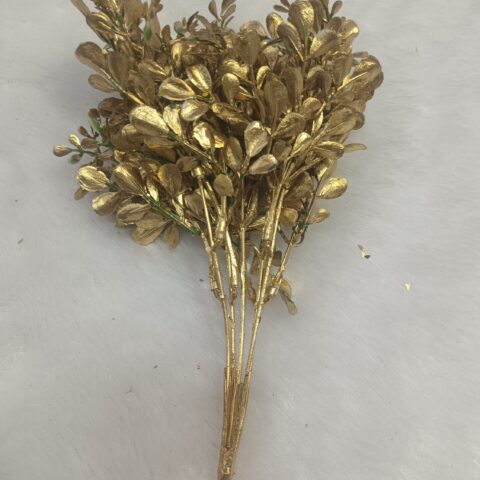 Artificial Golden Bean Leaves Plants
pack of 2 stik