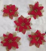 Gold +red panchvati flower
pack of 6pc