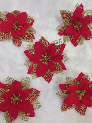 Gold +red panchvati flower
pack of 6pc