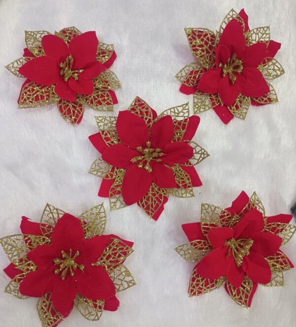 Gold +red panchvati flower
pack of 6pc