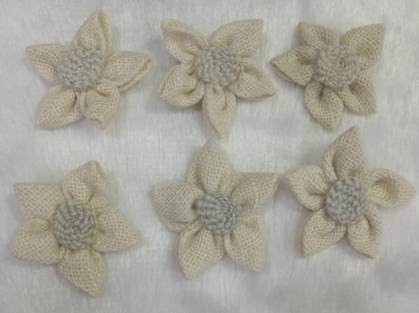 Jute Flower Patches
Pack of 10pc