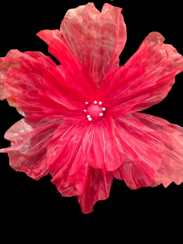 silk organza flower 
pack of 1pc