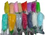 silk organza flower 
pack of 1pc