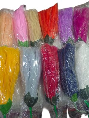 silk organza flower 
pack of 1pc