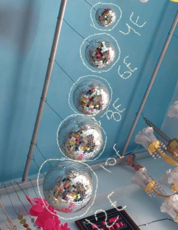 Silver Mirror Disco Ball